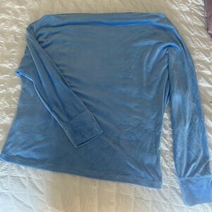 Lily Pulitzer off the shoulder blue top